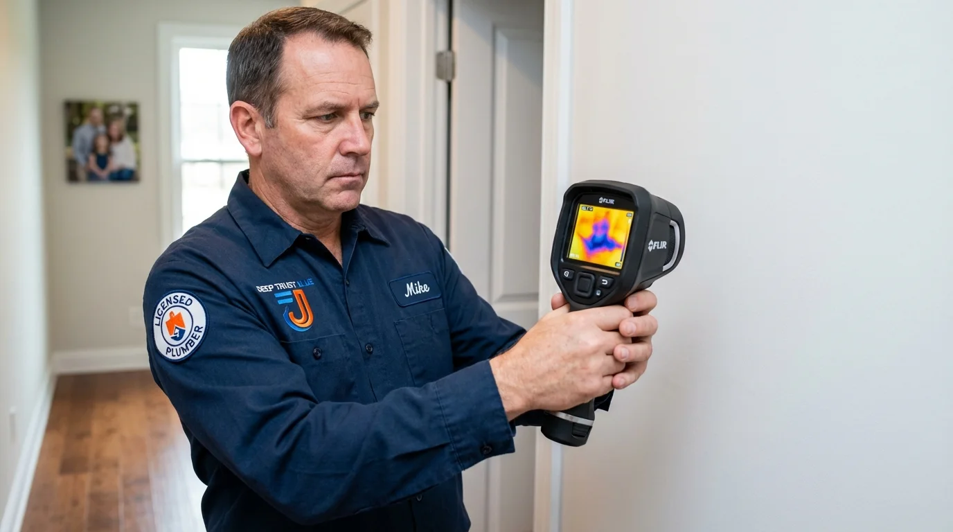 Thermal imaging leak detection by Johns Plumbing LLC in Cloquet